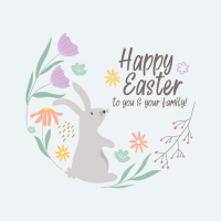 Easter Wreath Linkedin Post Design