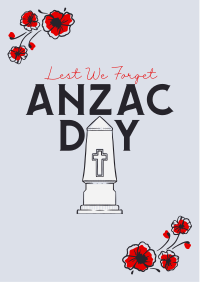 Remembering Anzac Day Flyer