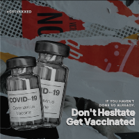 Get Vaxxed Linkedin Post Design