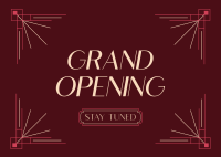 Elegant Opening Announcement Postcard Design