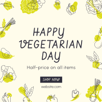 Vegetarian Day Sale Instagram Post