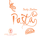 Italian Pasta Script Text Facebook Post