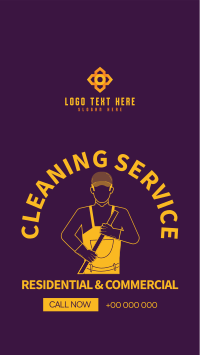 Janitorial Service Instagram Story Design