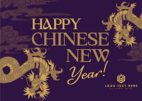 Chinese Year of the Dragon Postcard