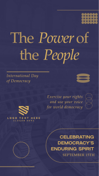 Contemporary Democracy Day Facebook Story Design