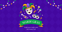 Mardi Gras Celebration Facebook Ad