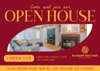 Real Estate Open House Postcard Image Preview