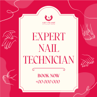 Nail Salon Technician Instagram Post Image Preview