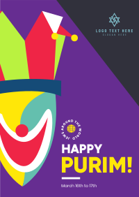 Purim Clown Poster