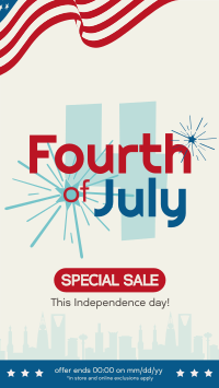 Fourth of July Promo Facebook Story