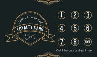 Newly Open Barbershop Business Card Design