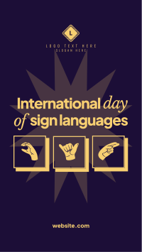 International Day of Sign Languages Instagram Reel Image Preview