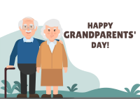 Happy Grandparents Day! Postcard