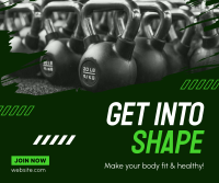 Get Into Shape Facebook Post