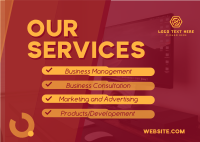 Corporate Services Offer Postcard