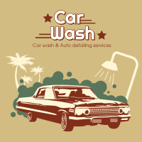 Vintage Carwash Instagram Post Image Preview