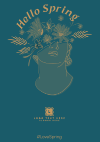 Blooming Head Poster