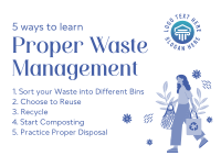 Proper Waste Management Postcard