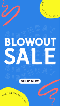 Hey hey Happy Birthday Sale Instagram Story