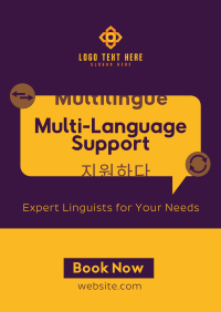 Minimalist Translation Service Poster