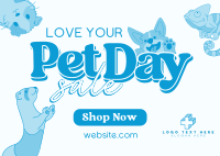 Pet Day Sale Postcard