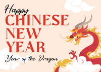 Dragon Chinese New Year Postcard