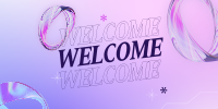 Abstract Welcome Page Twitter Post