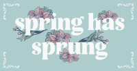 Vintage Floral Spring Facebook Ad