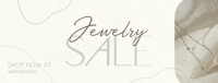 Clean Minimalist Jewelry Sale Facebook Cover