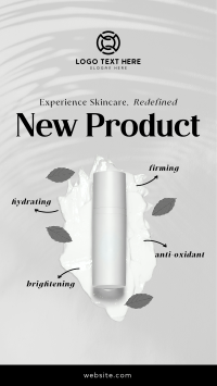 Redefined Skincare Product YouTube Short Design