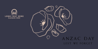 Anzac Day Minimalist Twitter Post