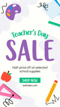 Supplies Sale for Teachers Video