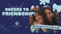 Abstract Friendship Greeting Animation
