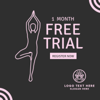 Yoga Trial Subscription Instagram Post Design