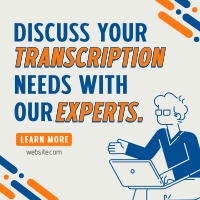 Transcription Experts Instagram Post