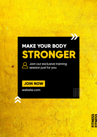 Make Your Body Stronger Flyer