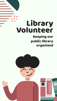 Public Library Volunteer Facebook Story