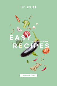 Easy Recipes Pinterest Pin Design