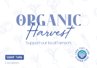 Organic Harvest Postcard