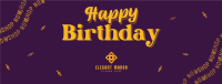 Elegant Birthday Facebook Cover Image Preview