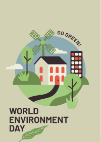 Green Home Environment Day  Flyer