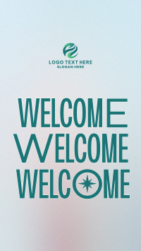 Repeating Welcome Text Instagram Reel Design