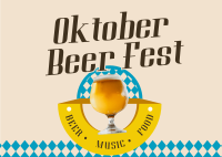 Diamond Oktober Fest Postcard