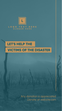 Help Disaster Victims Instagram Story