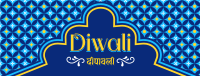 Blessed Bright Diwali Facebook Cover Image Preview