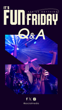 Friday Party Q&A Instagram Reel Image Preview