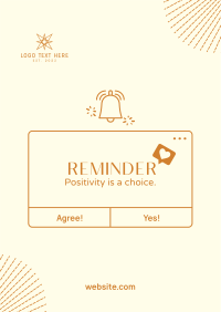 Choose Positive Notification Poster