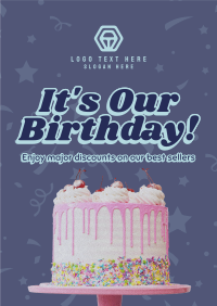 It's Our Birthday Doodles Flyer