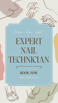 Nail Salon Technician Instagram Reel Image Preview