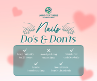 Minimalist Nail Care Facebook Post Design